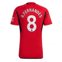 Billiga Manchester United Bruno Fernandes #8 Hemma fotbollskläder 2023-24 Kortärmad